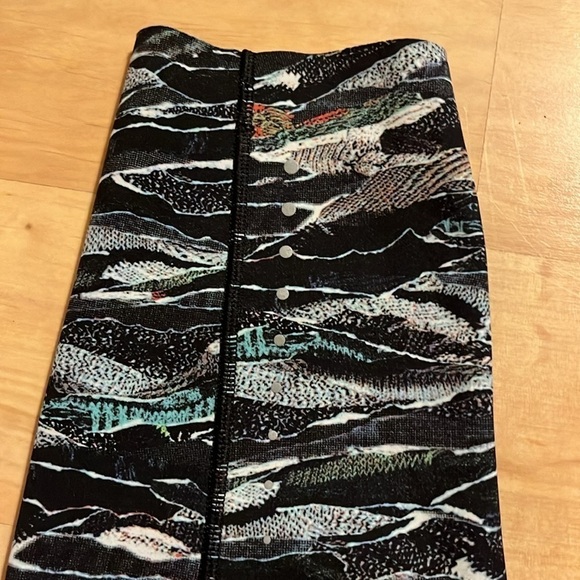 Lululemon Fast and Free 7/8 Tights Nulux in Mini Sweatr Black Multi, size 6 - Picture 7 of 7